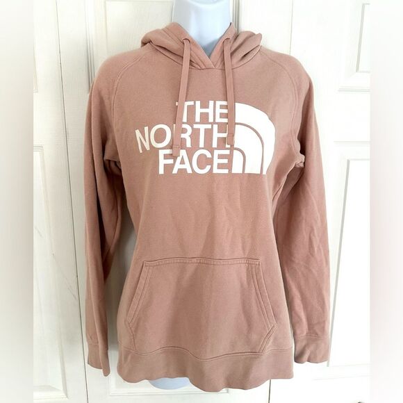 The North Face Hoodie Sweatshirt Pullover Logo Blush Pink Womens Small - Picture 3 of 10